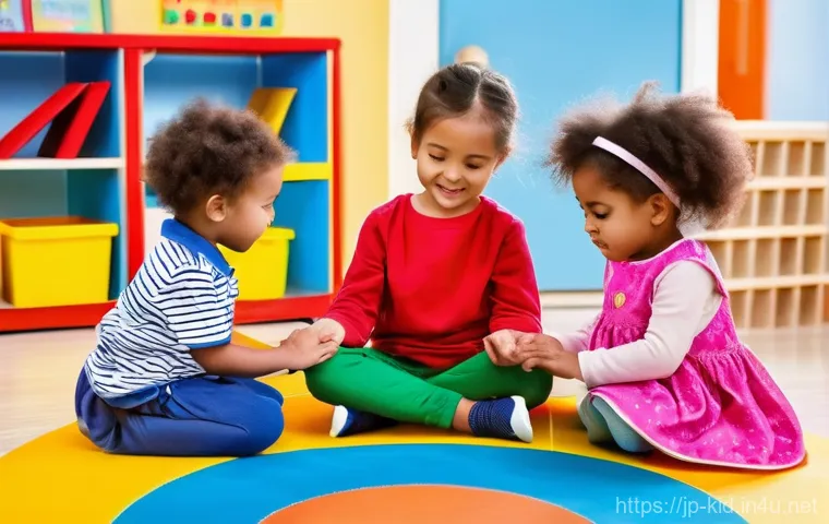 손유희 놀이 활용법 - **Prompt:** A heartwarming multi-generational family portrait, featuring a toddler (approximately 2-...