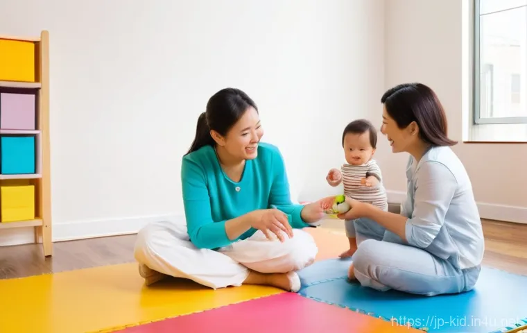 영유아 발달 검사 - **Prompt 2: Engaged parents seeking guidance at a bustling infant health check-up event.**
A vib... 영유아 발달 검사 - **Prompt 2: Engaged parents seeking guidance at a bustling infant health check-up event.**
A vib...