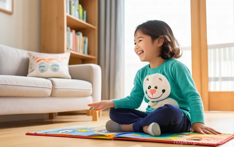 다문화 가정 유아 교육 - **Prompt 1: Bilingual Language Learning Fun**
    A heartwarming and brightly lit indoor scene of a ...